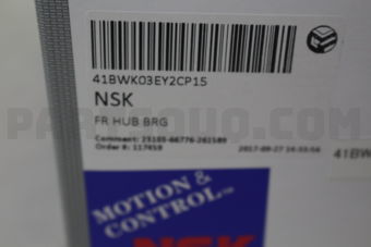 41BWK03EY2CP15 FR HUB BRG