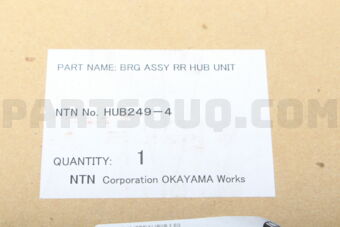 HUB2494 R H BRG W/ABS 17"WHEE