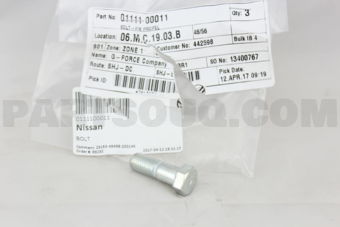 0111100011 BOLT