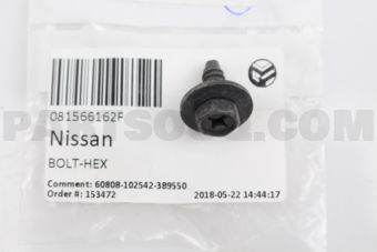 081566162F Nissan BOLT-HEX