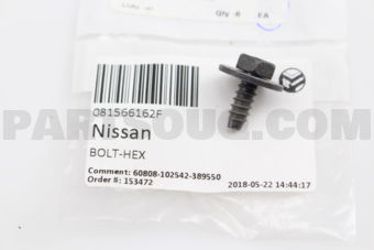 081566162F Nissan BOLT-HEX
