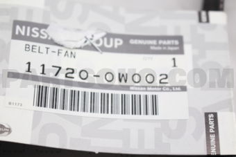 117200W002 BELT-FAN & ALTERNATOR
