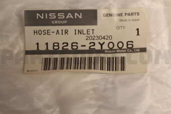 118262Y006 HOSE-AIR INLET