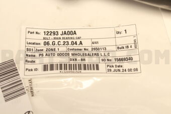 12293JA00A BOLT-MAIN BEARING CAP