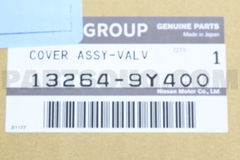 132649Y400 COVER ASSY-VALV