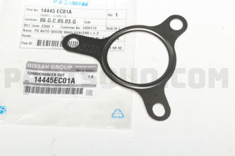 14445EC01A TURBOCHARGER OUTLET GASKET