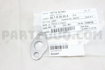 14719W7001 EGR VALVE GASKET
