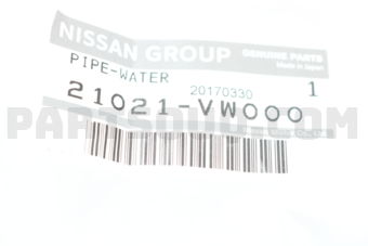 21021VW000 TUBE-WATER