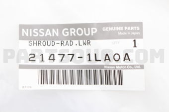 214771LA0A SHROUD-RADIATOR,LOWER