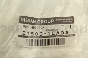 215031CA0A HOSE-RADIATOR,LOWER