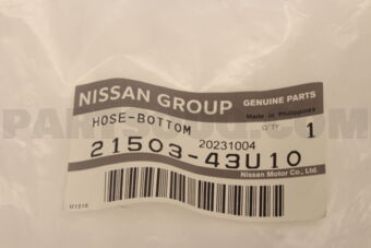 2150343U10 HOSE-RADIATOR,LOWER