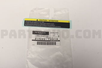 215997991A LABEL-CAUTION,MOTOR FAN