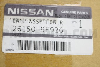 261509F926 LAMP ASSY-FOG,RH
