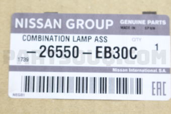 26550EB30C LAMP ASSY-REAR COMBINATION,RH
