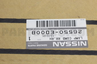 26550ED00B LAMP COMB RR RH
