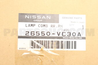 26550VC30A LAMP COMB RR RH