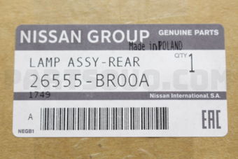 26555BR00A LAMP ASSY-REAR COMBINATION,LH