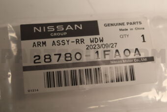 287801FA0A ARM ASSY-REAR WINDOW WIPER