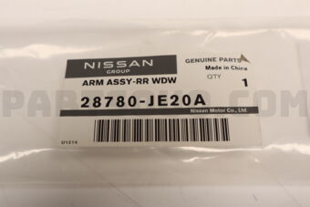 28780JE20A ARM ASSY-REAR WINDOW WIPER