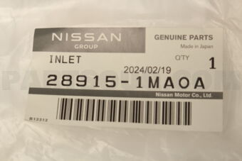 289151MA0A INLET-WASHER TANK