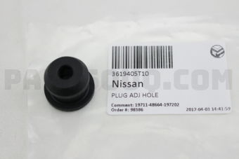 3619405T10 PLUG-ADJUST HOLE