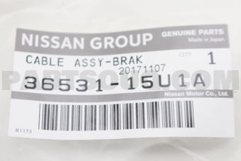 3653115U1A CABLE ASSY-BRAK