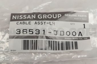36531JD00A CABLE ASSY-PARKING,REAR LH