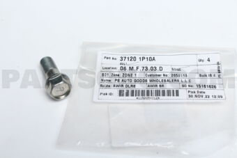 371201P10A BOLT-FIX PROPELLER SHAFT