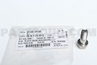 371201P10A BOLT-FIX PROPELLER SHAFT