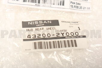 432002Y000 HUB REAR WHEEL