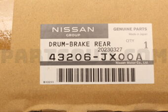 43206JX00A DRUM-BRAKE,REAR
