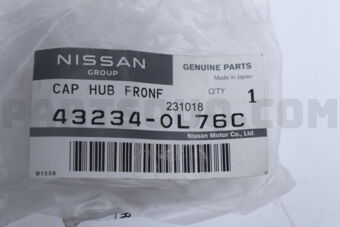 432340L76C CAP-HUB,REAR WHEEL