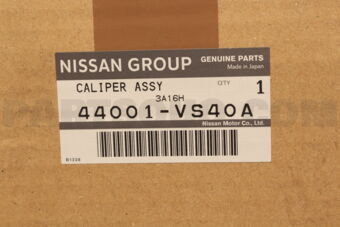 44001VS40A CALIPER ASSY-REAR RH,W/O PADS OR SHIMS