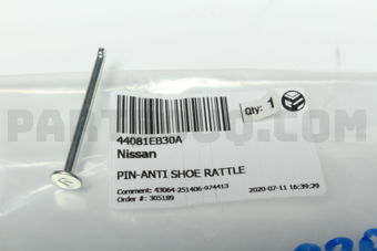 44081EB30A PIN-ANTI SHOE RATTLE