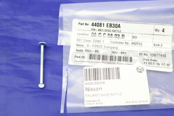 44081EB30A Nissan PIN-ANTI SHOE RATTLE