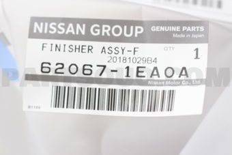 620671EA0A FINISHER ASSY-FRONT BUMPER,CENTER