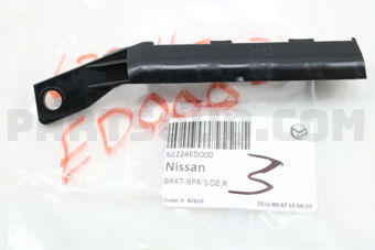 62224ED000 Nissan BRKT-BPR SIDE,R