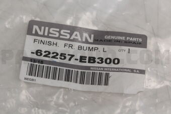 62257EB300 FINISHER-FRONT BUMPER FASCIA,LH