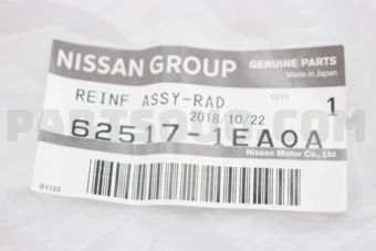 625171EA0A REINF ASSY-RAD CORE UPR