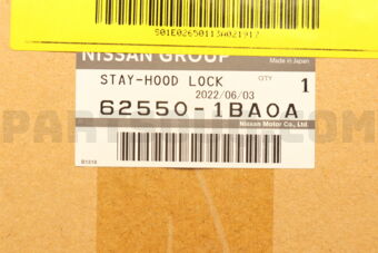 625501BA0A STAY ASSY-HOOD LOCK
