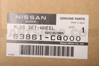 63861CG000 MLDG SET-WHEEL