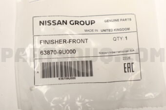 638709U000 FINISHER-FRONT FENDER,RH