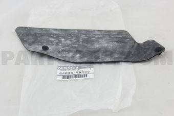 64839VB000 COVER-SPLASH,HOODLEDGE REAR LH