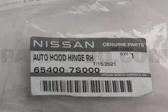 654007S000 HINGE ASSY-HOOD,RH