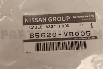 65620VB005 CABLE ASSY-HOOD