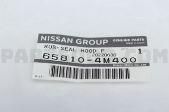 658104M400 SEAL-HOOD