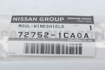 727521CA0A MOULDING-WINDSHIELD