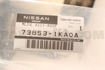 738531KA0A MLDG ASSY-ROOF SIDE,LH