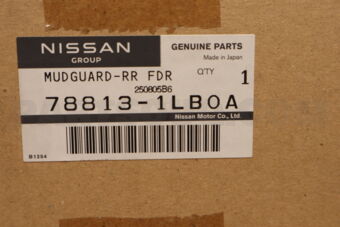 788131LB0A MUDGUARD-REAR FENDER SIDE,LH