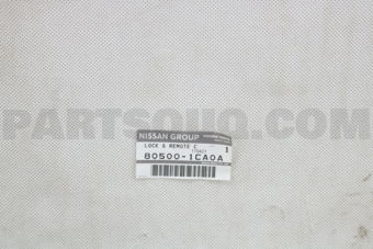 805001CA0A LOCK & REMOTE CONTROL ASSY-FRONT D